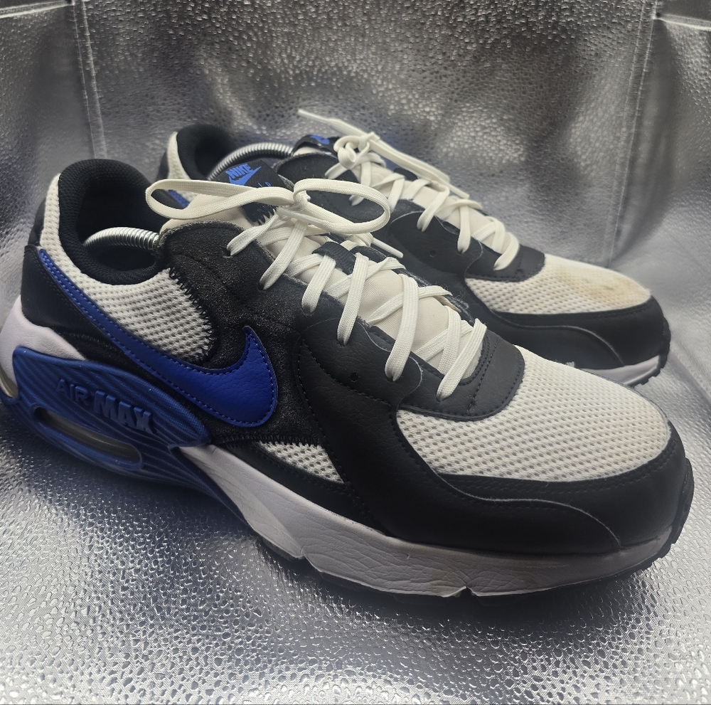 Nike Men's Sneakers - Black, White, Blue size 13